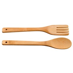 Buffet Spoon & Fork Set Bamboo