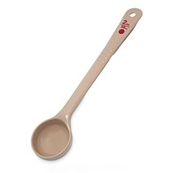 Long Handle Scoop Beige With Red Do 2oz Carlisle