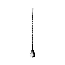 Teardrop Bar Spoon Gunmetal 300mm Zanzi