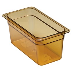 Insert H-Pan Amber 1/3 GN 150mm 5.3L Cambro