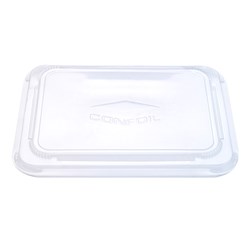 Meal Tray Clip On Lid Clr Suit Dp6100 180/Ctn Dualpak