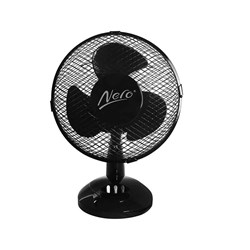 Nero Pedestal Desk Fan Black