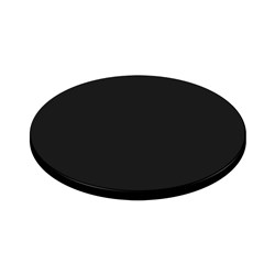 Black Tabletop Round 700mm Werzalit