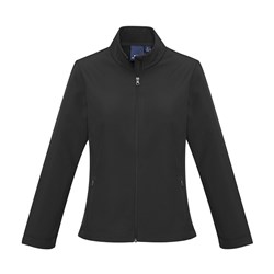 APEX WOMENS JACKET SOFTSHELL BLK SML