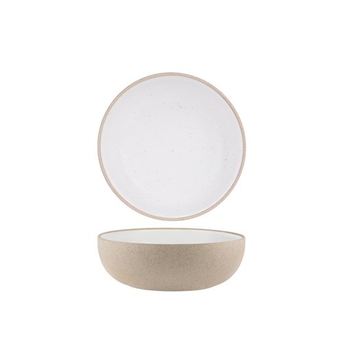 1036531 SOHO RND DEEP BOWL 170X55MM WHT PEBBLE