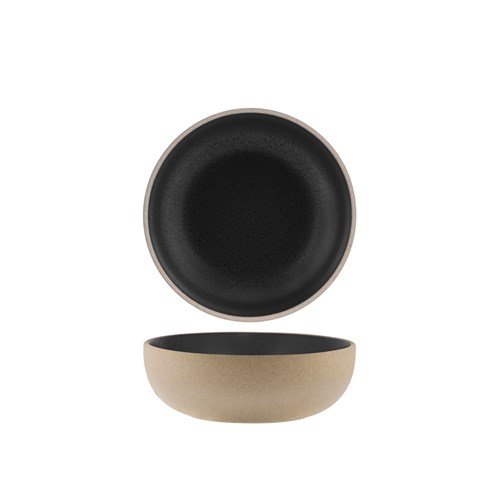 1036538 SOHO RND DEEP BOWL 170X55MM SPECKLE BLK