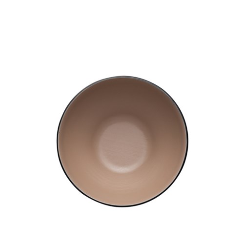 Dual Colour Melamine Bowl Black/Beige 110mm CouCou