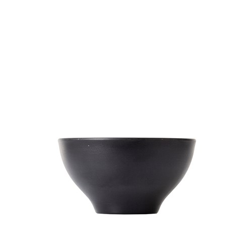 Dual Colour Melamine Bowl Black/Grey 110mm CouCou