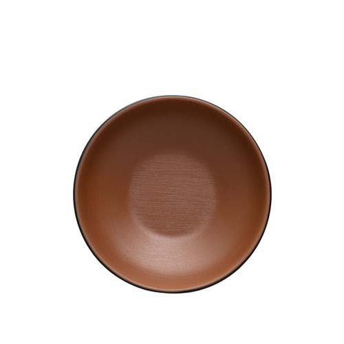 Dual Colour Melamine Bowl Black/Brown 123mm CouCou