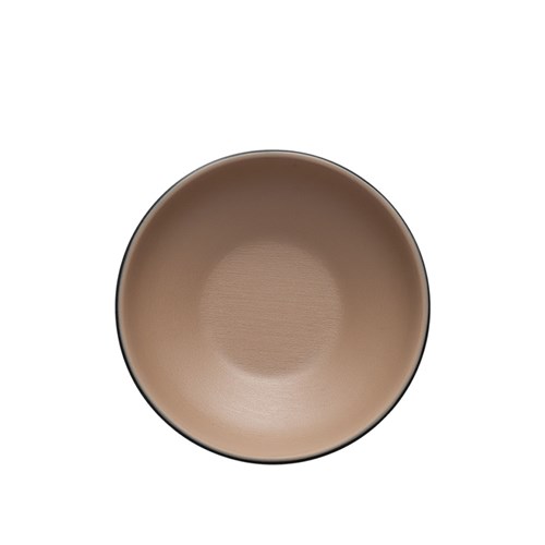 Dual Colour Melamine Bowl Black/Beige 123mm CouCou