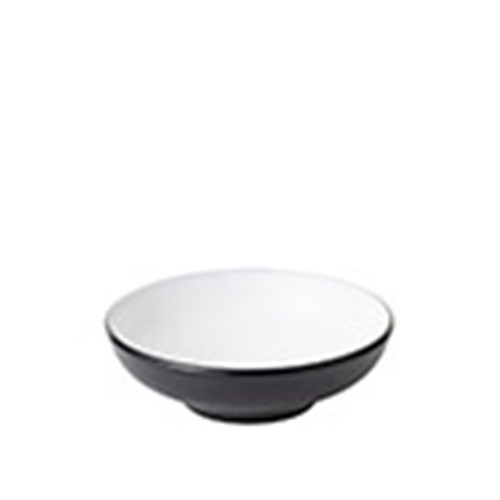 1181059 Dual Colour Melamine Bowl Black/White 123mm CouCou