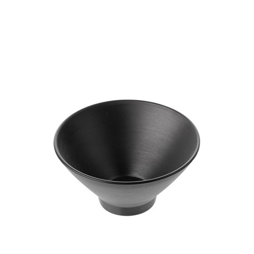 1181061 Dual Colour Melamine V-Shaped Bowl Black 130mm CouCou