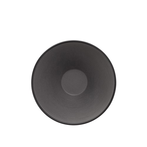 Dual Colour Melamine V-Shaped Bowl Black/Grey 130mm