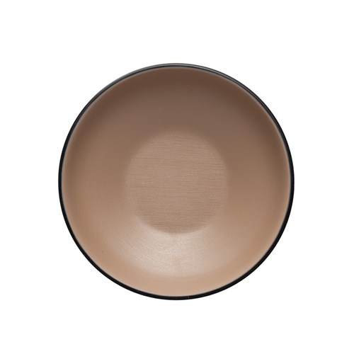 Dual Colour Melamine Black/Beige Bowl 150mm CouCou