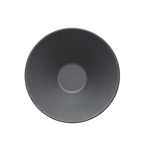 Dual Colour Melamine V-Shaped Bowl Black/Grey 150mm CouCou