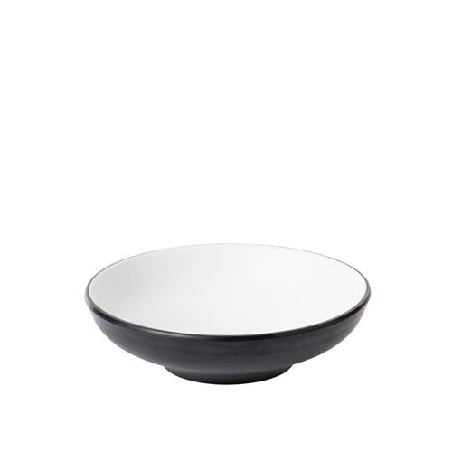 1181078 Dual Colour Melamine Bowl Black/White 150mm CouCou