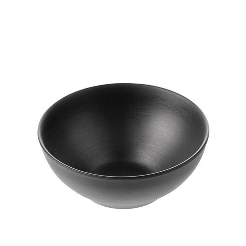 1181082 Dual Colour Melamine Bowl Black 165mm CouCou