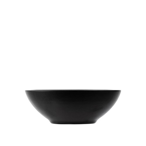 Dual Colour Melamine Bowl Black 160mm CouCou