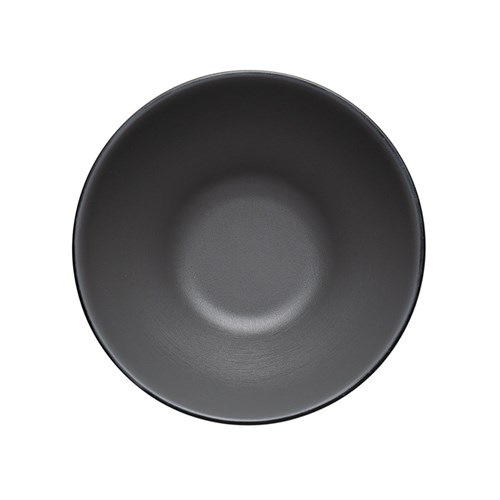 Dual Colour Melamine Bowl Black/Grey 165mm CouCou