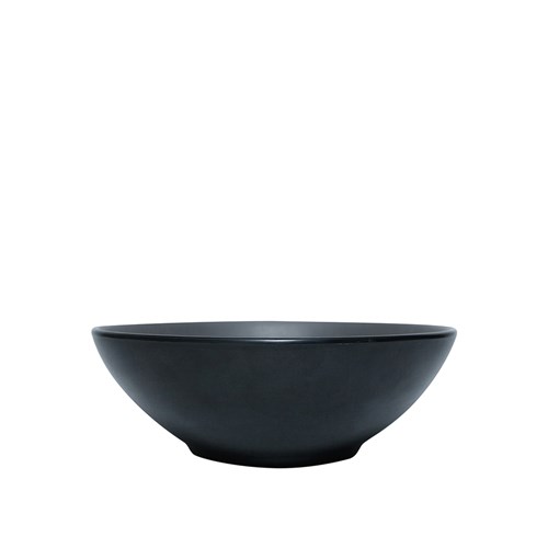 Dual Colour Melamine Bowl Black/Grey 160mm CouCou