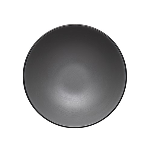 Dual Colour Melamine Bowl Black/Grey 160mm CouCou