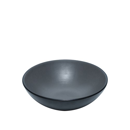 1181087 Dual Colour Melamine Bowl Black/Grey 160mm CouCou