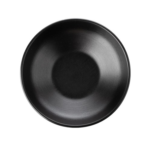 Dual Colour Melamine Bowl Black 175mm CouCou