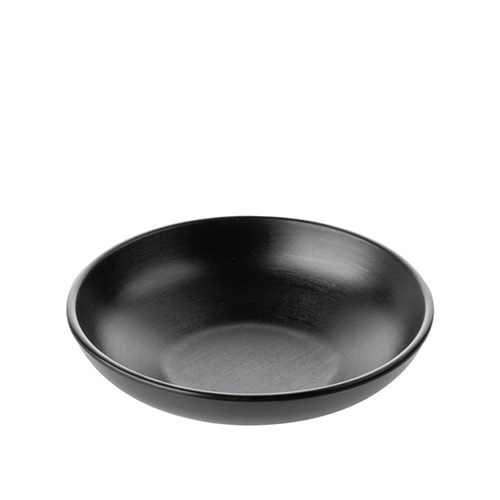 1181093 Dual Colour Melamine Bowl Black 175mm CouCou