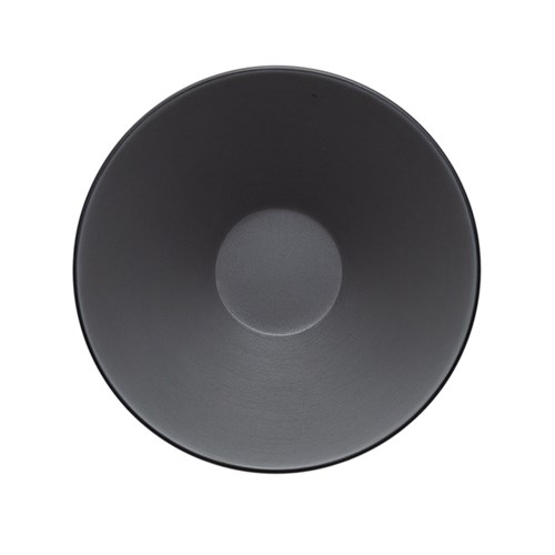 Dual Colour Melamine V-Shaped Bowl Black/Grey 178mm CouCou