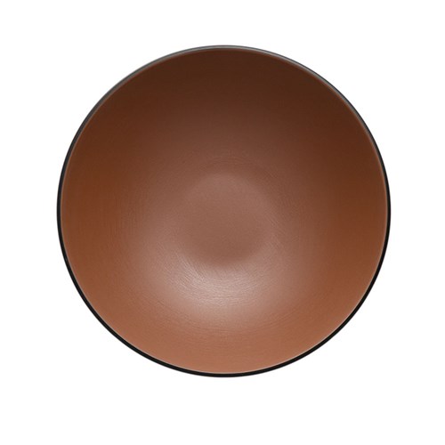 Dual Colour Melamine Bowl Black/Brown 187mm CouCou