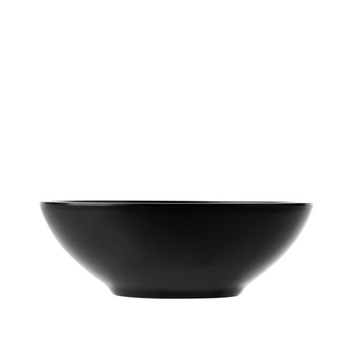 Dual Colour Melamine Bowl Black 187mm CouCou