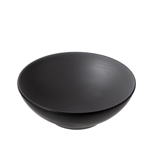 1181104 Dual Colour Melamine Bowl Black/Grey 187mm CouCou