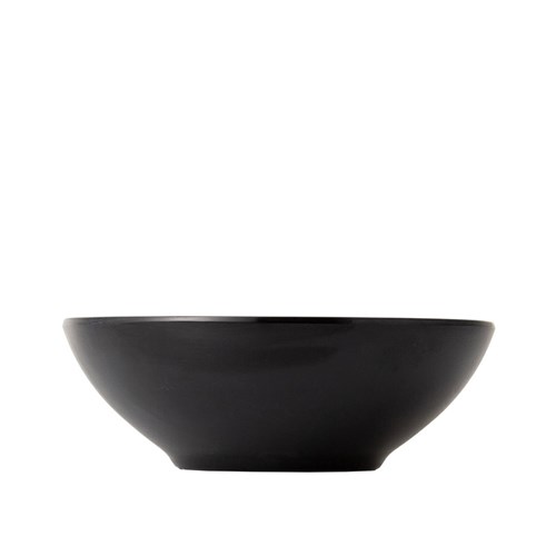 Dual Colour Melamine Bowl Black/White 187mm CouCou