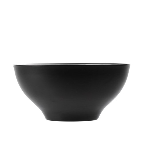 Dual Colour Melamine Bowl Black 190mm CouCou