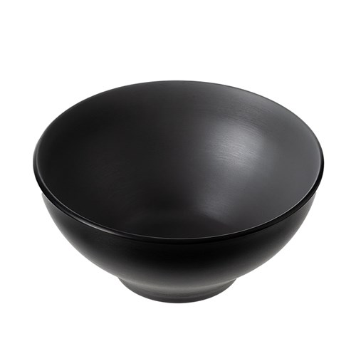 1181113 Dual Colour Melamine Bowl Black/Grey 190mm CouCou