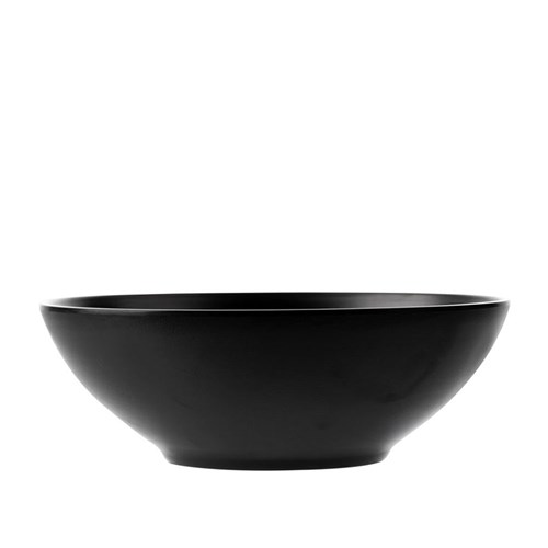 Dual Colour Melamine Bowl Black 210mm CouCou