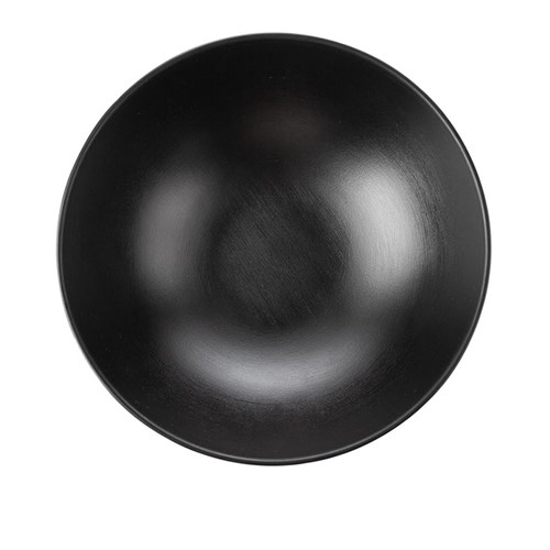 Dual Colour Melamine Bowl Black 210mm CouCou