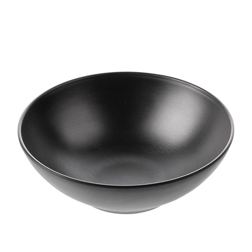 1181124 Dual Colour Melamine Bowl Black 210mm CouCou