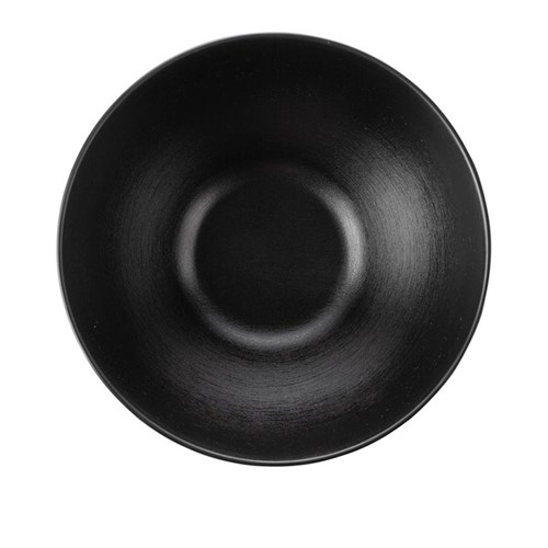 Dual Colour Melamine Bowl Black 210mm CouCou