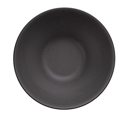 Dual Colour Melamine Bowl Black/Grey 210mm CouCou