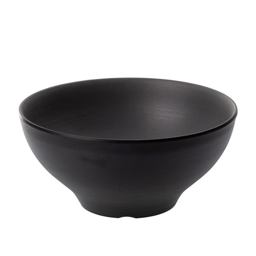 1181128 Dual Colour Melamine Bowl Black/Grey 210mm CouCou