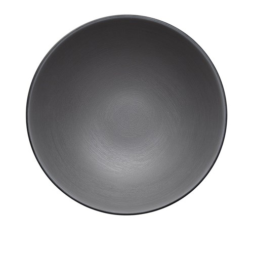 Dual Colour Melamine Bowl Black/Grey 210mm CouCou