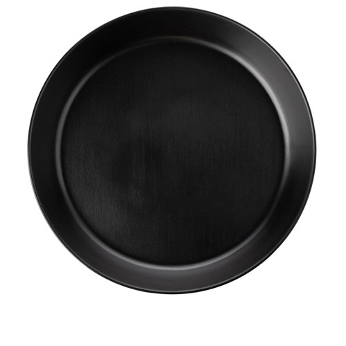 Dual Colour Melamine Flat Bowl Black 290mm CouCou