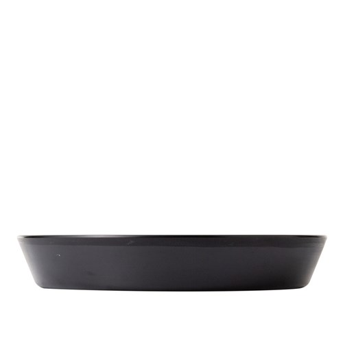 Dual Colour Melamine Flat Bowl Black/White 290mm CouCou