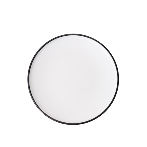 Dual Colour Melamine Plate Black/White 167mm CouCou