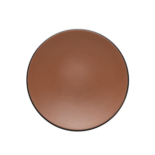 Dual Colour Melamine Plate Black/Brown 180mm CouCou