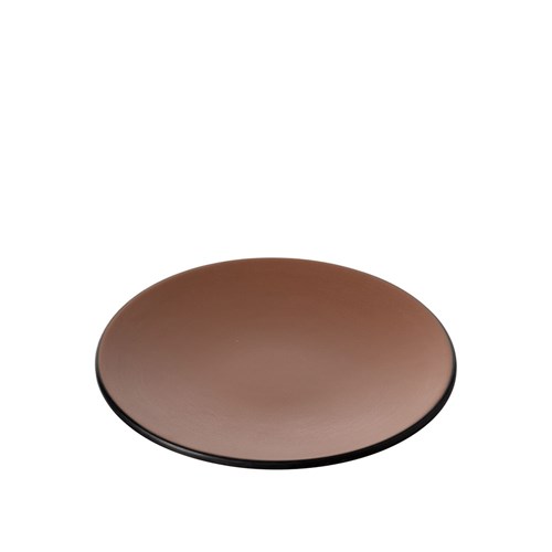 1181149 Dual Colour Melamine Plate Black/Brown 180mm CouCou