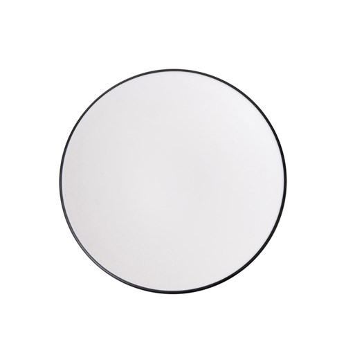 Dual Colour Melamine Plate Black/White 180mm CouCou