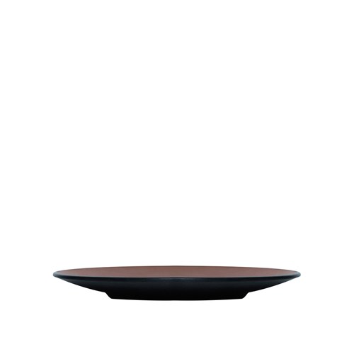 Dual Colour Melamine Plate Black/Brown 205mm CouCou