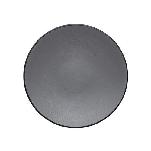 Dual Colour Melamine Plate Black/Grey 205mm CouCou